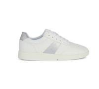 Geox D MELEDA B Sneaker, White/Silver, 38 EU