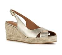 Geox Damen D PANAREA Espadrille Wedge Sandal, LT Gold, 39 EU