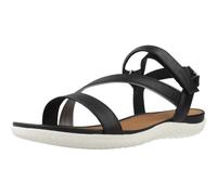 GEOX Damen Vega Knöchelriemen Sandalen Schwarz Schwarz 37