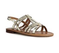 Geox D Sozy S Flat Sandal, LT Gold, 36 EU