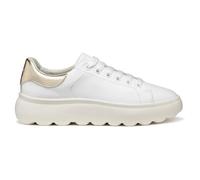 Geox Damen-Sneaker D SPHERICA EC4.1 NAP+SI.ME Weiß/Light Gold Größe 39