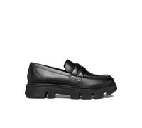 Geox Slipper D VILDE C Leder Schwarz Damen Größe 39