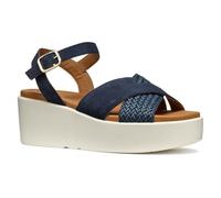Geox Damen D XAND 2.2S B Wedge Sandal, Navy, 41 EU
