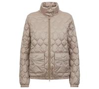 Geox Women's W MYLUSE Short JKT Jacket, Simply Taupe, 44 (Herstellergröße: 50