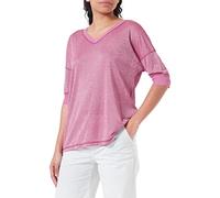 Geox Women's W T-Shirt, Fuchsia RED with LUR, S