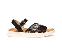 Geox Damen D XAND 2S B Wedge Sandal, Black, 40 EU