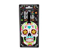 Gepäckanhänger aus PVC - Mexikanischer Totenkopf - Day of the Dead, Kofferanhänger Flugzeug Puckator