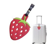 Gepäckanhänger - Silikon-Frucht-Design, niedliche Koffer-Identifikatoren mit Privatsphäre-Namen-Adressabdeckung, bequemes Reisezubehör zum Fliegen, einfache Taschenerkennung, Geschenkauswahl