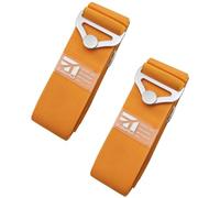 Gepäckgurte für Koffer, verstellbarer Koffergürtel, elastische Rucksackgurte für Urlaub, Reisegepäck, Orange, 1,72 m, 2 Stück
