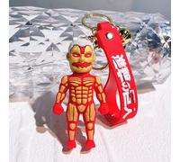 (Gepanzerter Titan) Sammelbarer Schlüsselanhänger „Attack On Titan“ mit Eren und Mikasa aus hochwertigem