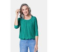 Gepflegtes Shirt in eleganter Blusen-Optik türkis 42