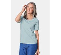 Langarm-Poloshirt GOLDNER "Kurzgröße Gepflegtes Shirt in formstabiler Ware", Damen, Gr. 25, blau (bleu), Obermaterial: 82% Polyester PES. 18% Elasthan EL., normal, Sonstiges, Shirts, Ohne (26403113-25