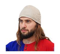 Gepolsterte Haube aus reinem Leinen