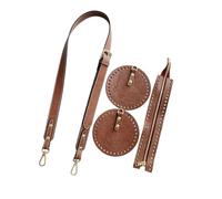 Geprägte PU-Ledertaschen im Vintage-Design und Metallbeschläge, Taschenzubehör für den täglichen Gebrauch, Dunkelbraun, As the pic show