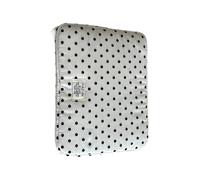 Gepunktete Laptoptasche mit ergonomischem, White 13 to 14 INCHES | Modisches Design mit ergonomischer Polsterung, strapazierfähigem, stoßfestem Stoff, verstellbaren Trägern