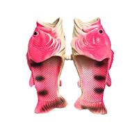 GEQ Fisch Sandalen, Hausschuhe, Schlappen, Pool-, Strand-, Duschschuhe, Geschenk für Angler, Unisex Sandalen, Männer, Frauen & Kinder (Pink, numeric_42)