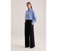 Gerade Hose in strukturierter Ware Schwarz 46 (60.637863-0039-46)