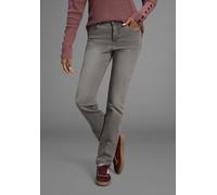 Gerade Jeans ARIZONA "Comfort-Fit", Damen, Gr. 23, K + L Gr, grau (grau used), Jeans, Obermaterial: 98% Baumwolle, 2% Elasthan, Basic, normal lang, Jeans, High Waist, Topseller (368293-23) grau used