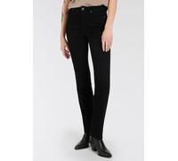 Gerade Jeans ARIZONA "Ultra-Stretch", Damen, Gr. 19, K + L Gr, schwarz (schwarz schwarz), Denim/Jeans, Obermaterial: 74% Baumwolle, 24% Polyester, 2% Elasthan, unifarben, Basic, gerade lang, Jeans, no