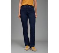 Gerade Jeans ARIZONA "Ultra-Stretch", Damen, Gr. 96, K + L Gr, blau (rinsed), Denim/Jeans, Obermaterial: 74% Baumwolle, 24% Polyester, 2% Elasthan, unifarben, Basic, gerade lang, Jeans, Used-Look-Wasc