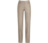 Gerade Jeans COSMA, Damen, Gr. 36, Normalgrößen, beige (berber), 76% Baumwolle, 22% Polyester, 2% Elasthan, unifarben, lang, Jeans (117017-36) berber