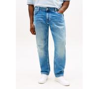 Gerade Jeans "BT-RGL MADISON STR BENNET BLUE-B", Herren, Gr. 40, Länge 34, blau (bennet blau), Denim/Jeans, Obermaterial: 99% Baumwolle, 1% Elasthan, TOMMY HILFIGER BIG & TALL, unifarben, regular fit