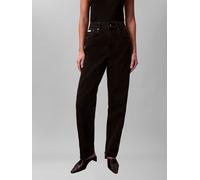 Gerade Jeans CALVIN KLEIN JEANS, Damen, Gr. 33, N-Gr, soft schwarz, Denim/Jeans, Obermaterial: 99% Baumwolle, 1% Elasthan, unifarben, regular fit lang, Jeans, Regular fit (63709348-33) soft schwarz