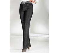 Gerade Jeans COSMA, Damen, Gr. 36, Normalgrößen, schwarz, 76% Baumwolle, 22% Polyester, 2% Elasthan, unifarben, lang, Jeans (133090-36) schwarz