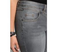 Stretch-Jeans SHEEGO, Damen, Gr. 48, Normalgrößen, grau (grau denim), 98% Baumwolle, 2% Elasthan, unifarben, lang, Jeans (52538300-48) grau denim
