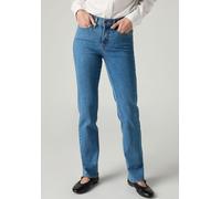 Gerade Jeans LEVI'S "314 Shaping Straight", Damen, Gr. 28, Länge 30, blau (we have arrived), Denim/Jeans, Obermaterial: 80% Baumwolle, 19% Polyester, 1% Elasthan, gerade lang, Jeans, mit Stretch, Tops
