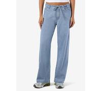 Gerade Jeans NOISY MAY "NMRINE NW WIDE PANTS MG008LB NOOS", Damen, Gr. M, N-Gr, light blau denim, Denim/Jeans, Obermaterial: 100% Baumwolle, unifarben, regular fit knöchellang, Jeans (61945869-M) ligh