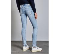 Gerade Jeans STREET ONE, Damen, Gr. 31, Länge 28, super bleach washed, Jeans, 84% Baumwolle, 13% Polyester, 3% Elasthan, unifarben, lang, Jeans, Middle Waist (64446939-31) super bleach washed