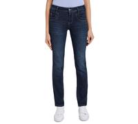 Gerade Jeans TOM TAILOR "Alexa Straight", Damen, Gr. 26, Länge 32, blau (schwarz stone washed), Denim/Jeans, Obermaterial: 69% Baumwolle, 20% Polyester, 9% Viskose, 2% Elasthan, unifarben, bequem lang