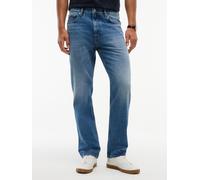 Gerade Jeans TOMMY HILFIGER "DOVER REGULAR STRAIGHT", Herren, Gr. 30, Länge 32, brian blau, Denim/Jeans, Obermaterial: 100% Baumwolle, regular fit lang, Jeans, im 5-Pocket-Style, mit Used-Effekten (37