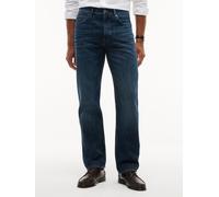 Gerade Jeans TOMMY HILFIGER "DOVER REGULAR STRAIGHT", Herren, Gr. 38, Länge 32, wood indigo, Denim/Jeans, Obermaterial: 100% Baumwolle, regular fit lang, Jeans (94575214-38) wood indigo