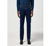 Gerade Jeans WRANGLER "Texas", Herren, Gr. 30, Länge 32, blau (rustic navy), Denim/Jeans, Obermaterial: 75% Baumwolle, 23% Polyester, 2% Elasthan, Basic, regular fit lang, Jeans (72543501-30) rustic n