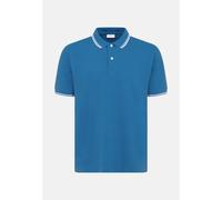 Gerader Schnitt (Normal-Fit) Polo-Shirt Uni Blau L (01.140121-0017-L)