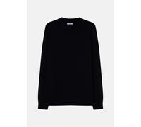 Gerader Schnitt (Normal-Fit) Pullover Uni Blau L (01.155250-0019-L)