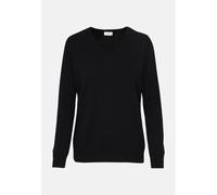 Gerader Schnitt (Normal-Fit) Pullover Uni Schwarz 44 (60.528852-0039-44)