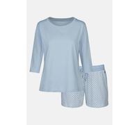 Gerader Schnitt (Normal-Fit) Pyjama Uni Blau XXL (12.500047-0012-XXL)