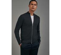 Gerader Schnitt (Normal-Fit) Strick Bomber Uni Grau M (01.298850-0037-M)