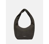 Geräumige Beuteltasche aus Canvas braun