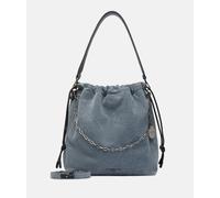Geräumige Beuteltasche aus Denim blau