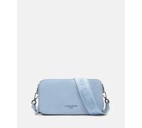 Geräumige Crossbody-Bag aus hochwertigem Schafsleder blau