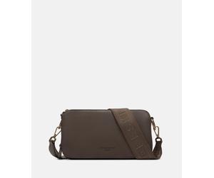 Geräumige Crossbody-Bag aus hochwertigem Schafsleder braun