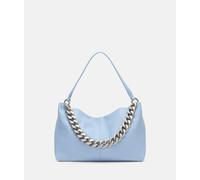 Geräumige Hobo-Bag aus Leder blau
