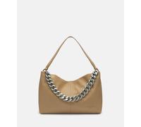 Geräumige Hobo-Bag aus Leder braun