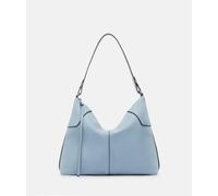 Geräumige Hobo-Bag aus Rindsleder blau