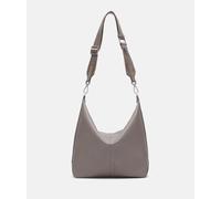 Geräumige Hobo-Bag aus Rindsleder braun