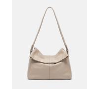 Geräumige Hobo-Bag aus Schafsleder beige
